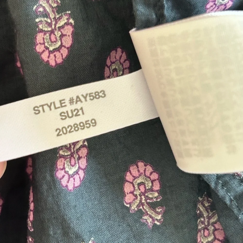 J CREW Cotton Voile Tiered Beach Dress In Best Buds Size XS - Picture 10 of 12